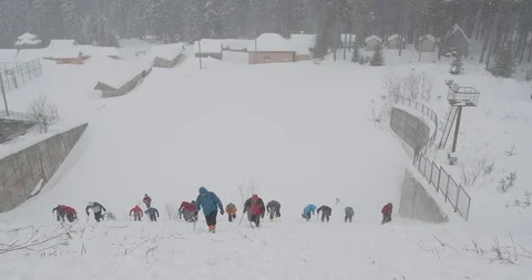 Basic Alpine Mountaineering Course Video stock 101806898