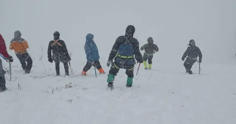Basic Alpine Mountaineering Course Video stock 101806987