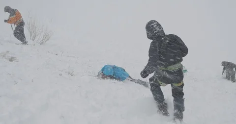 Basic Alpine Mountaineering Course Video stock 101843154