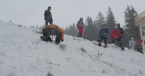 Basic Alpine Mountaineering Course Video stock 101843642