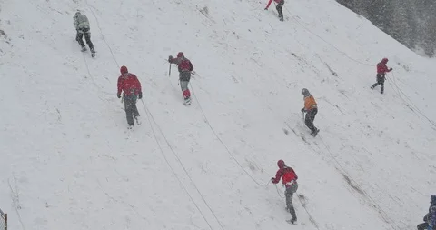 Basic Alpine Mountaineering Course Video stock 101844183