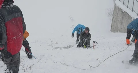 Basic Alpine Mountaineering Course Video stock 101844309