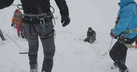 Basic Alpine Mountaineering Course Video stock 101844390