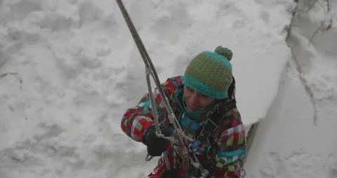 Basic Alpine Mountaineering Course 스톡 동영상 101844665