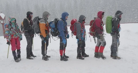 Basic Alpine Mountaineering Course 스톡 동영상 111010494