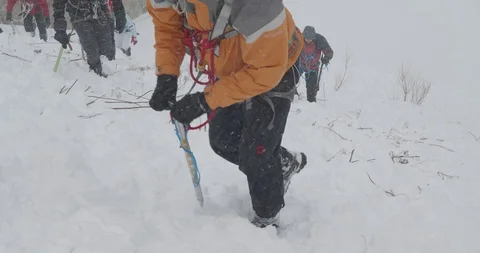 Basic Alpine Mountaineering Course 스톡 동영상 111477918