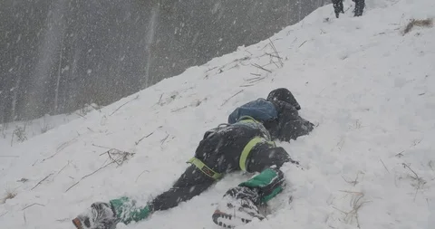 Basic Alpine Mountaineering Course Video stock 111478129
