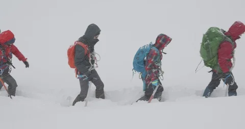 Basic Alpine Mountaineering Course Stock Footage 111527743