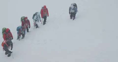 Basic Alpine Mountaineering Course Video stock 111527842