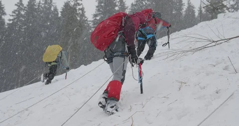 Basic Alpine Mountaineering Course 스톡 동영상 111528535