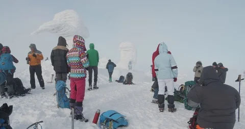 Basic Alpine Mountaineering Course Video stock 111558097