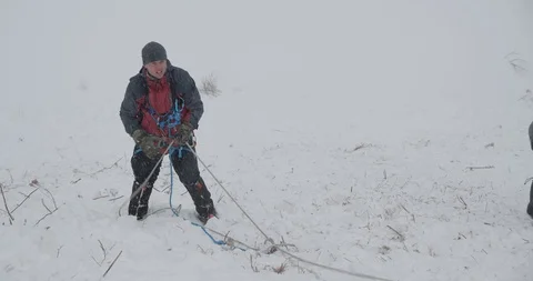Basic Alpine Mountaineering Course Video stock 111558580