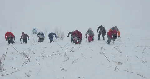 Basic Alpine Mountaineering Course Video stock 112046536