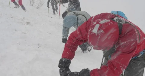 Basic Alpine Mountaineering Course Video stock 112046629