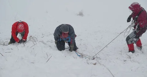 Basic Alpine Mountaineering Course Video stock 112048488