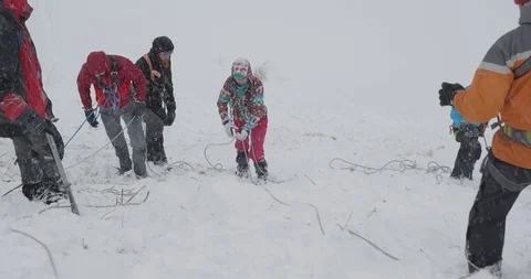 Basic Alpine Mountaineering Course Stock Footage 112049253