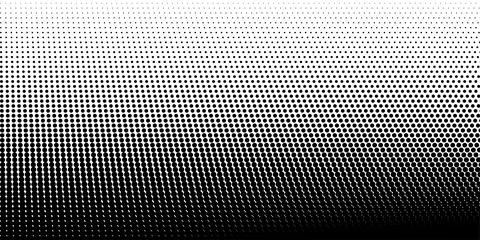 Basic asymmetric halftone dots effect in black and white color. Halftone Dot Stockillustratie