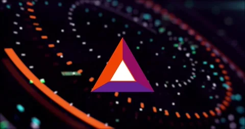 Basic Attention Token BAT Cryptocurrency. BAT coin growth chart on the exchange Stock Footage 167790372