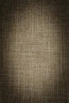 Basic background of linen fabric, close-up of fabric fibers Stock Photos