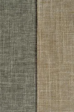 Basic background of linen fabric, close-up of fabric fibers Foto stock