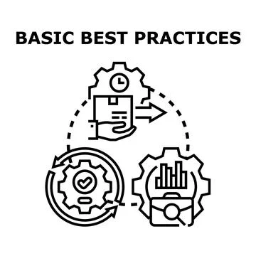 Basic best practices concept vector illustration design Stock Illustration