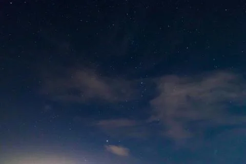 Basic blue night sky Stock Photos