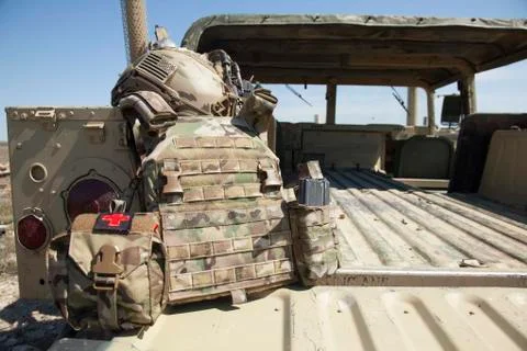 Basic Body Armor setup Stock Photos