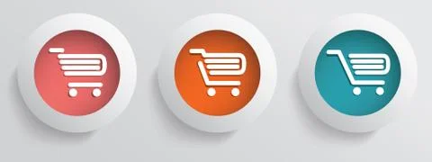 Basic business online shopping vector icons Stock Illustration