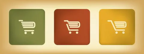 Basic business online shopping vector icons Stock Illustration