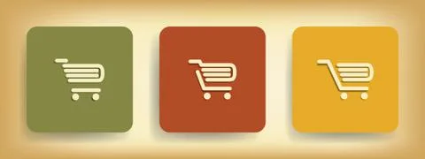 Basic business online shopping vector icons Stock Illustration
