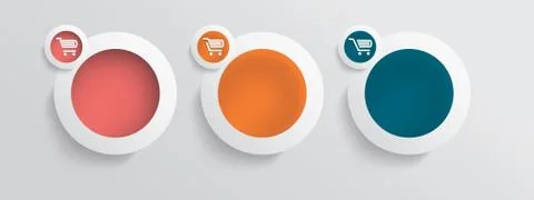 Basic business online shopping vector icons Stock Illustration