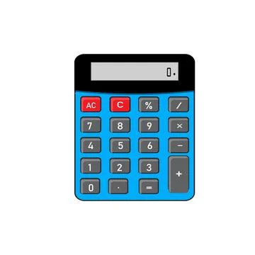 Basic calculator icon vector イラスト素材