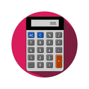 Basic calculator icon vector 스톡 일러스트