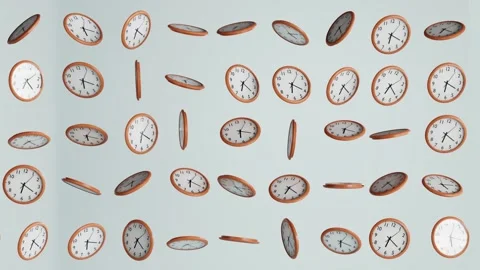 Basic Clock Background Looped 4D.mp4 Video stock 348512281