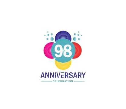 Basic Commemoration Plan of gold variety beautification Anniversary Logo Stock Illustration