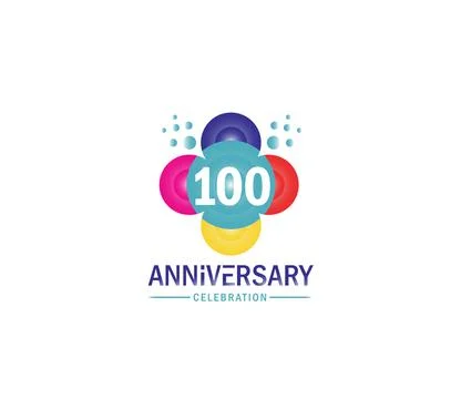 Basic Commemoration Plan of gold variety beautification Anniversary Logo Stock Illustration