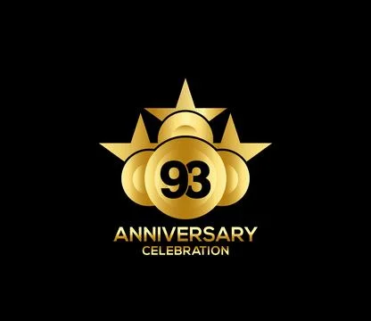 Basic Commemoration Plan of gold variety beautification Anniversary Logo Stock Illustration