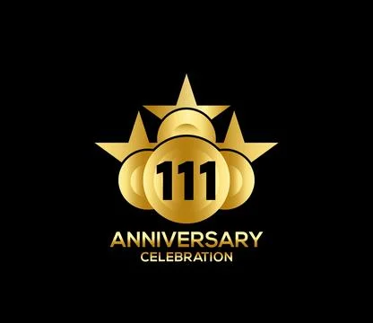 Basic Commemoration Plan of gold variety beautification Anniversary Logo 스톡 일러스트