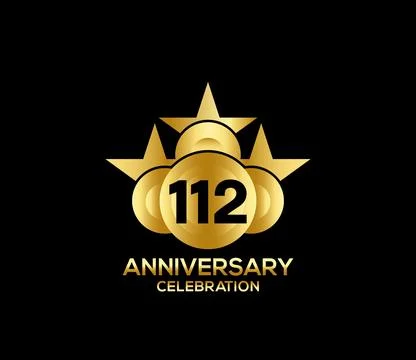 Basic Commemoration Plan of gold variety beautification Anniversary Logo Stock Illustration