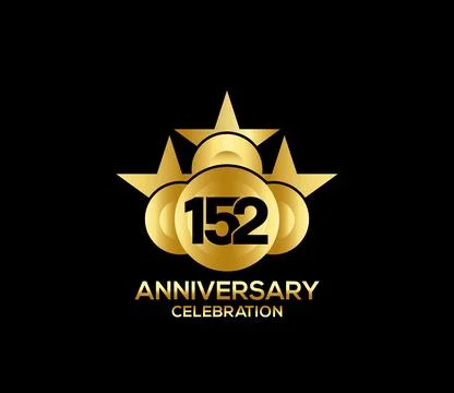 Basic Commemoration Plan of gold variety beautification Anniversary Logo Stockillustratie