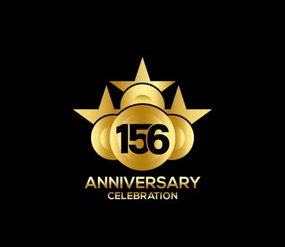 Basic Commemoration Plan of gold variety beautification Anniversary Logo Stock Illustration