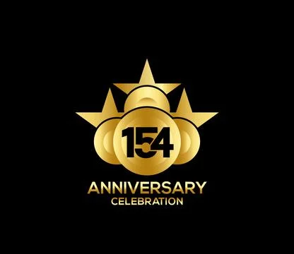 Basic Commemoration Plan of gold variety beautification Anniversary Logo Stock Illustration