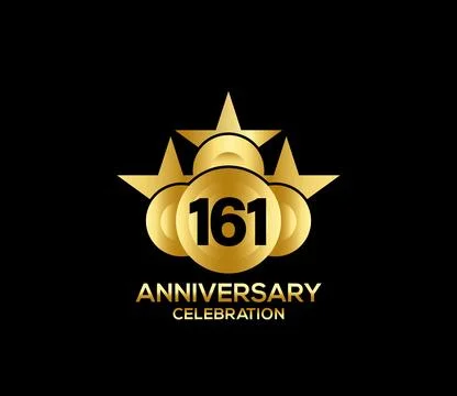 Basic Commemoration Plan of gold variety beautification Anniversary Logo Stock-Illustration