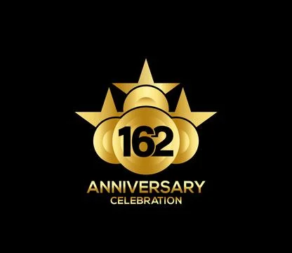 Basic Commemoration Plan of gold variety beautification Anniversary Logo Stock Illustration