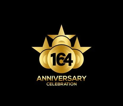 Basic Commemoration Plan of gold variety beautification Anniversary Logo Stock Illustration