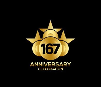 Basic Commemoration Plan of gold variety beautification Anniversary Logo Stock-Illustration