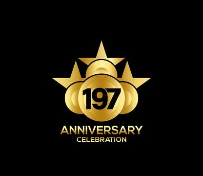 Basic Commemoration Plan of gold variety beautification Anniversary Logo 스톡 일러스트