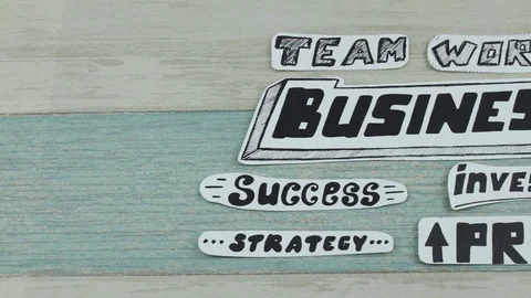 Basic concepts of business Stock Footage 91281081