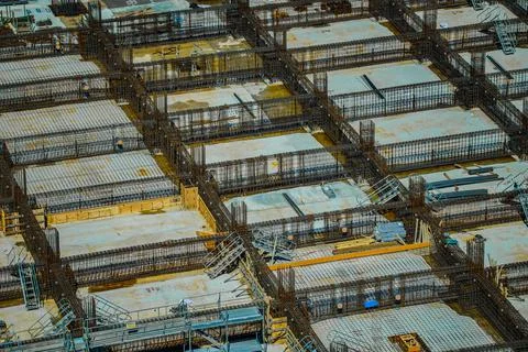 Basic construction of construction sites 스톡 사진