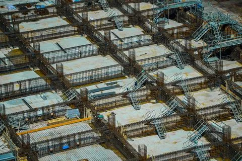 Basic construction of construction sites Stock Photos